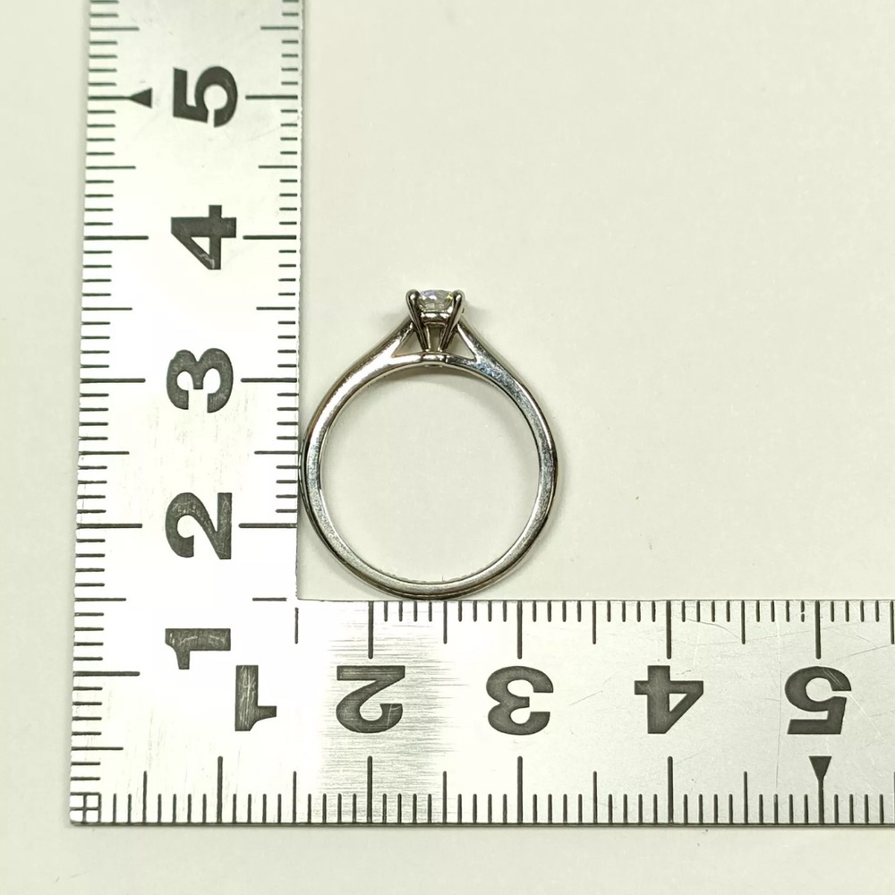 Cartier 1895 1/4 Carat VVS2/E GIA Natural Diamond Platinum Engagement Ring Sz 46 - Picture 13 of 16